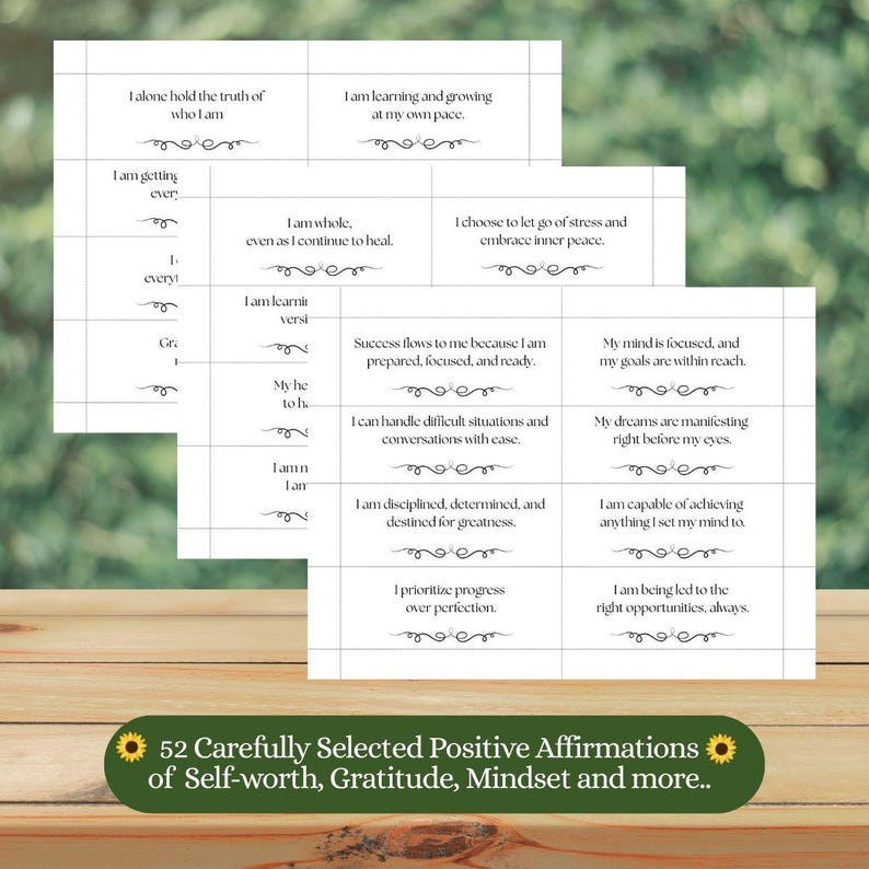 Weekly Affirmations in a Jar - D.I.Y. - 52 Positive Affirmations (printable PDF) - Etsy Australia