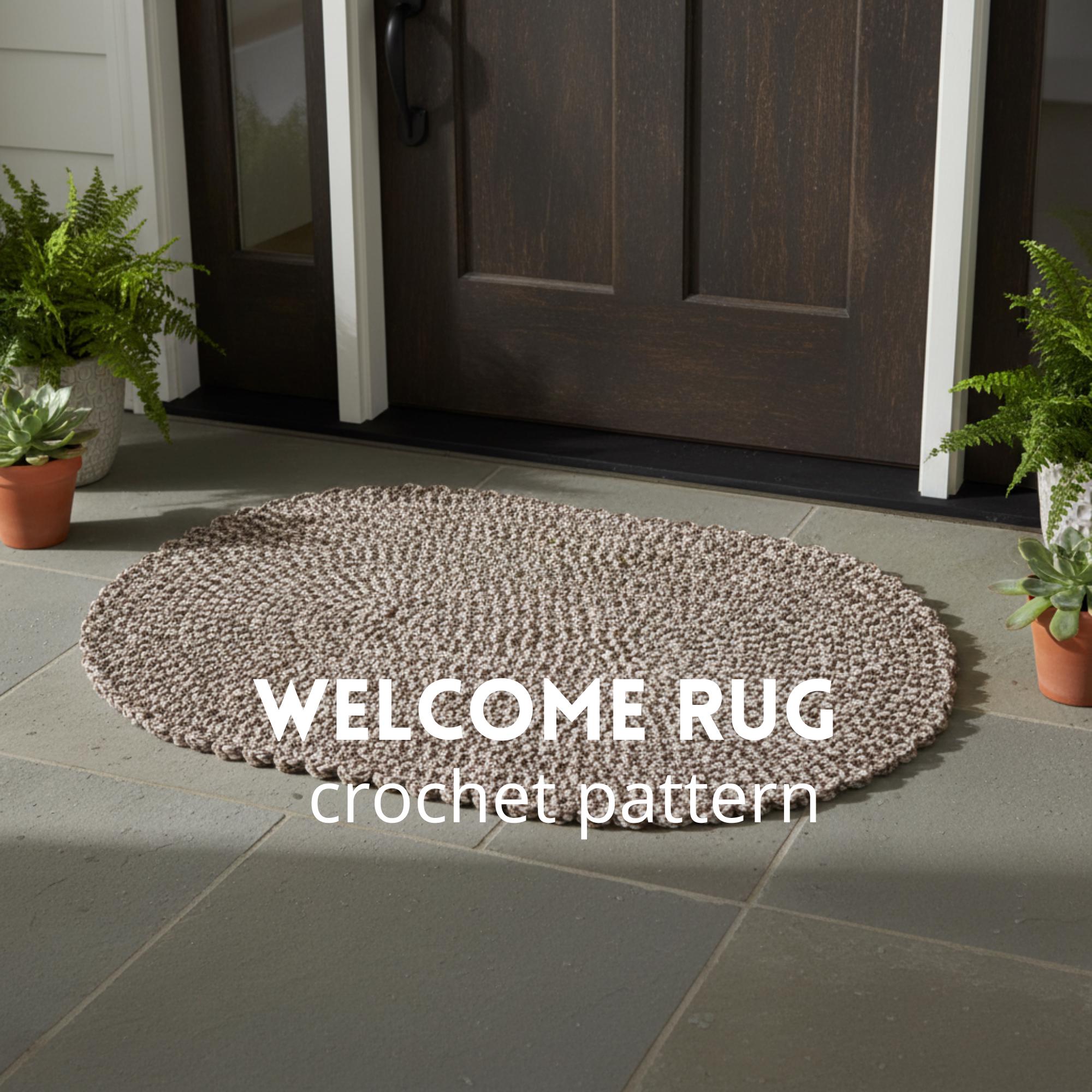 Welcome Rug – Crochet Pattern (digital Download) - Etsy