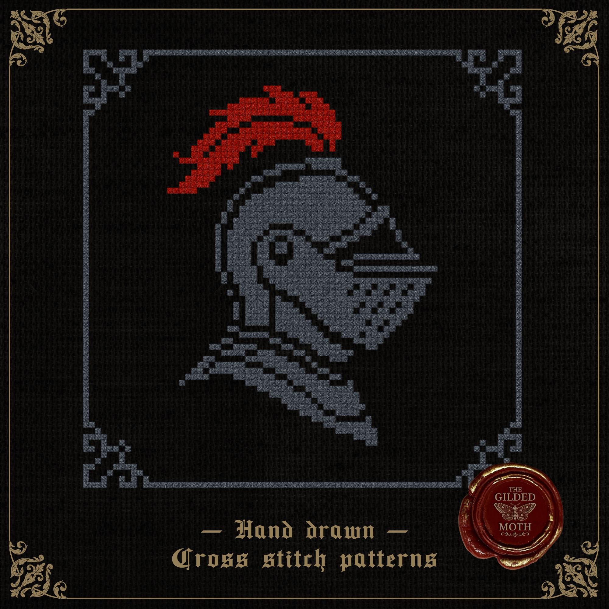 Knights Helmet | Medieval Warrior Cross Stitch Pattern | Gothic ...