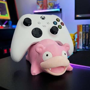 Slowpoke Universal Controller Holder| Pokemon Fan-made Desk Decor | Console Accessory | 3D printed gaming gift