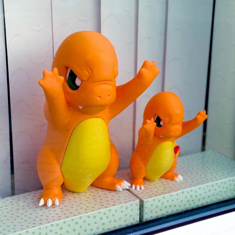 Charmander Window Card - Etsy