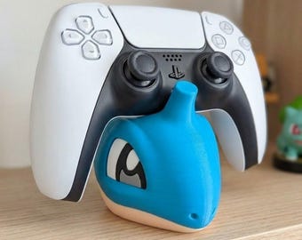 Soporte para mando de Lapras (dos opciones de color) / Decoración de escritorio hecha por fans de Pokémon / Accesorio para consola / Regalo para gamers impreso en 3D