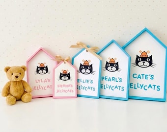 Plaque/étiquette personnalisée Jellycat - Police iconique Jellycats | Plusieurs couleurs disponibles | Imprimé en 3D