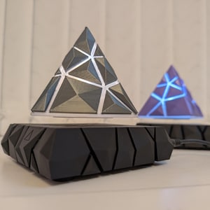 Levitating Pyramid Lamp | 3D Printed LED Night Light with Touch Control image 4