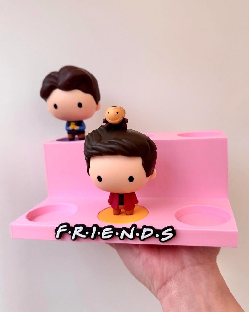 FRIENDS x McDonalds Figures Display Stand | Option to include Figure Collection | Multiple colours available | Novelty Gift 3D Printed image 7