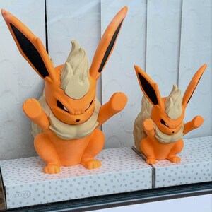 Angry Flareon Window Display Decor | Medium and Large Size Available | Pokemon Fan-made Decor | 3D printed gift