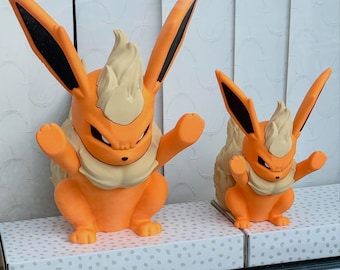Angry Flareon Window Display Decor | Medium and Large Size Available | Pokemon Fan-made Decor | 3D printed gift