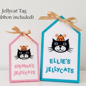 Letrero/etiqueta personalizada de Jellycat - Tipografía icónica de Jellycats / Varios colores disponibles / Impresión 3D imagen 4