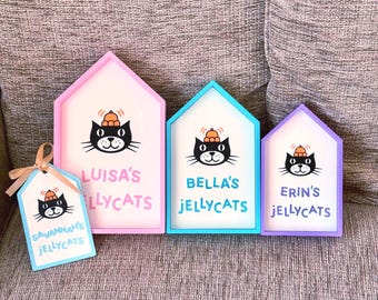 Targhetta/Etichetta personalizzata Jellycat - Carattere iconico Jellycats / Disponibile in diversi colori / Stampata in 3D