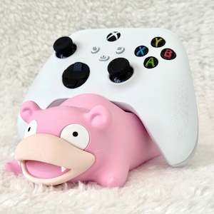 Slowpoke universalkontrollhållare | Pokémon-skrivbordsdekoration tillverkad av fans | Konsoltillbehör | 3D-utskriven spelpresent