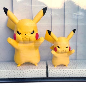 Angry Pikachu Window Display Decor | Medium and Large Size Available | Pokemon Fan-made Decor | 3D printed gift image 5