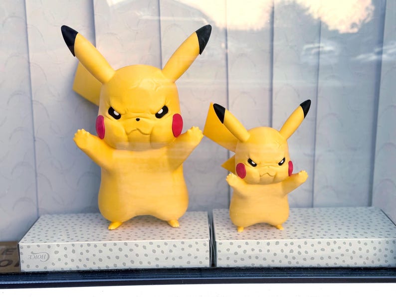 Angry Pikachu Window Display Decor | Medium and Large Size Available | Pokemon Fan-made Decor | 3D printed gift image 5