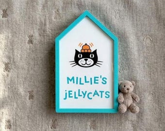 Placa de exibição personalizada da Jellycat - Fonte icônica da Jellycat | Disponível em várias cores | Impressão 3D