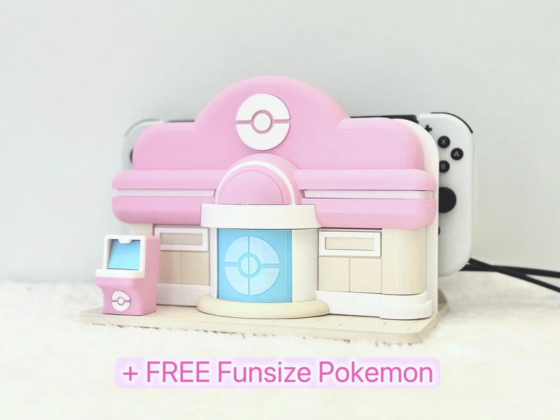 Whimsical Theme Pokopia Poke Center Nintendo Switch 1 or 2 Dock ...