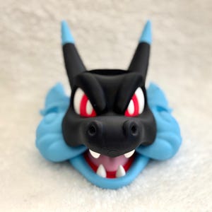 Mega Charizard X Controller Holder | Pokemon Fan-made Desk Decor | Console Accessory | 3D printed gaming gift image 5