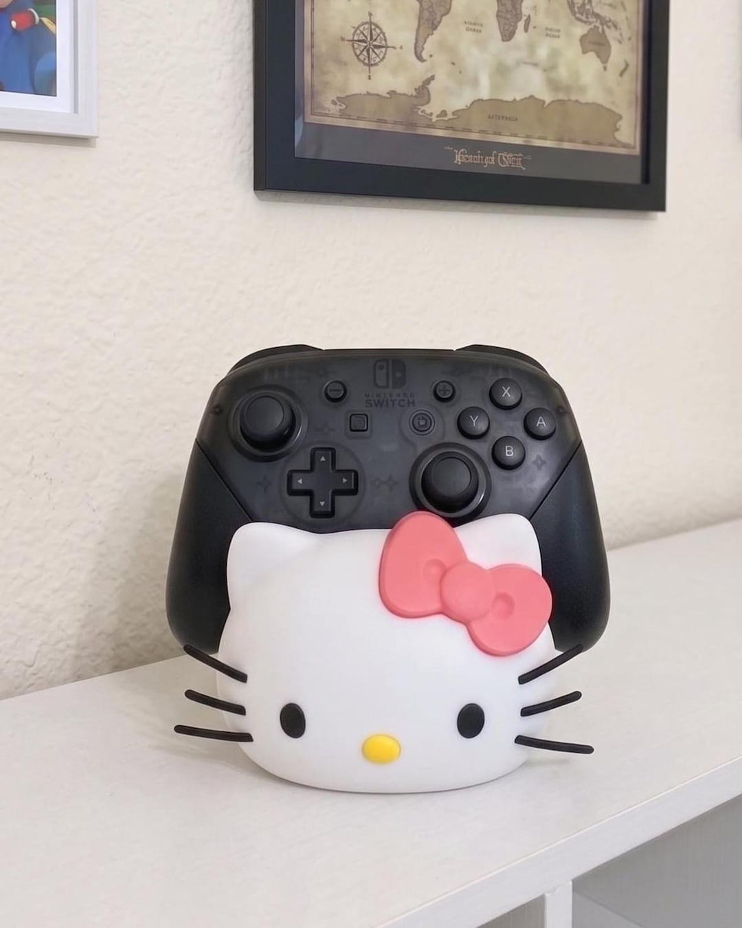 Cute Kitty Cat Controller Holder| Pink Desk Decor | Kawaii Gift for Gamer Girls | 3D Printed - Etsy
