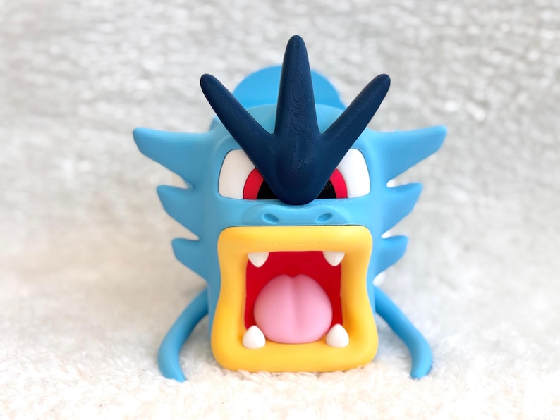 Gyarados Universal Controller Holder| Pokemon Fan-made Desk Decor | Console Accessory | 3D printed gaming gift image 2