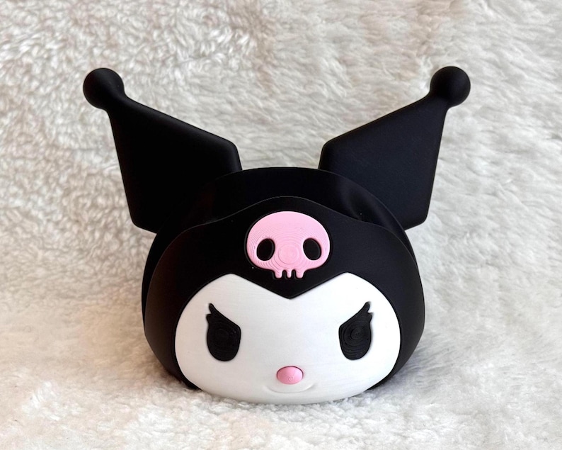 Kuromi Inspired Universal Controller Holder | Cute Pink Desk Decor | Kawaii Gift for Gamer Girls | 3D printed image 2
