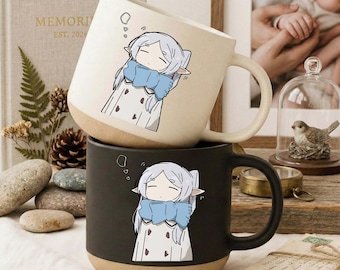 Frieren Becher, Anime Becher, Anime Geschenke, Anime Merch, Frieren Kaffeebecher, süßes Geschenk, Becher Anime, Geburtstagsgeschenk, Anime-Liebhaber, Geburtstagsgeschenk Anime