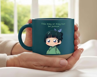 Apotheker-Tagebücher MaoMao-Becher, dieser kann oder darf nicht Poison-Zitat-Becher, lustige Anime-Kaffeebecher, Otaku Geschenk, niedlicher keramischer Becher