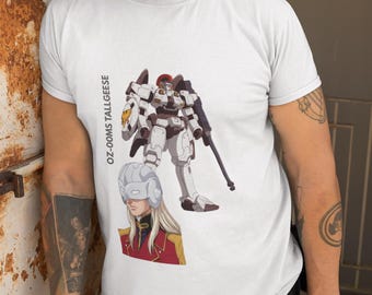 Mobile Suit Gundam Wing T-Shirt | Zechs Merquise Line Art | Tallgeese Mecha Anime Fan Gift