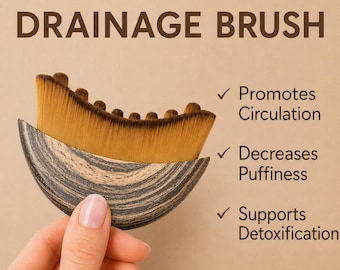 Temporarily Out of Stock Lymphatic Drainage Face Brush | Contour Massager, Dry Brushing Tool