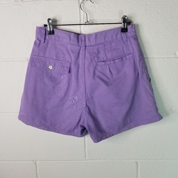 Vtg 70s 80s purple high waist shorts - image 3