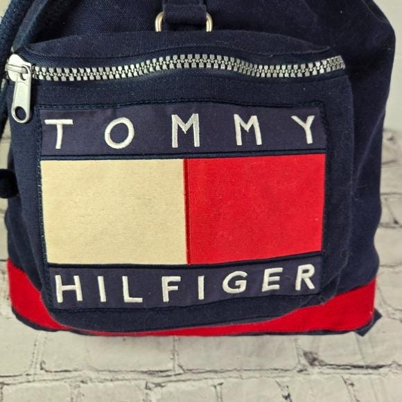 New Tommy Hilfiger Spell Out Backpack Unisex Tommy Hilfiger Womens Mini Backpack Faux Leather Adjustable  main image 3