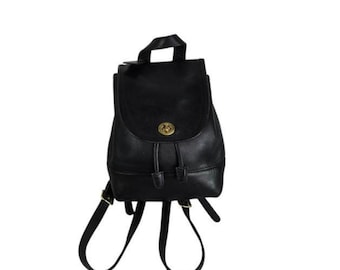 バッグ Vintage Coach LARGE DAYPACK BLACK 9791 Vintage Coach 9791 Large Daypack Backpack Dark Brown | eBay