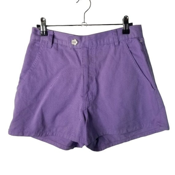 Vtg 70s 80s purple high waist shorts