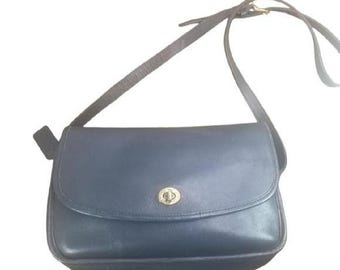 Vintage Coach 9790 City Bag Red Leather Silver Hardware