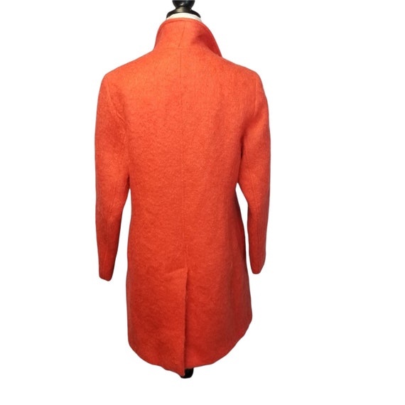 Vtg 80s mohair coat, orange coat, orange mohair c… - image 4