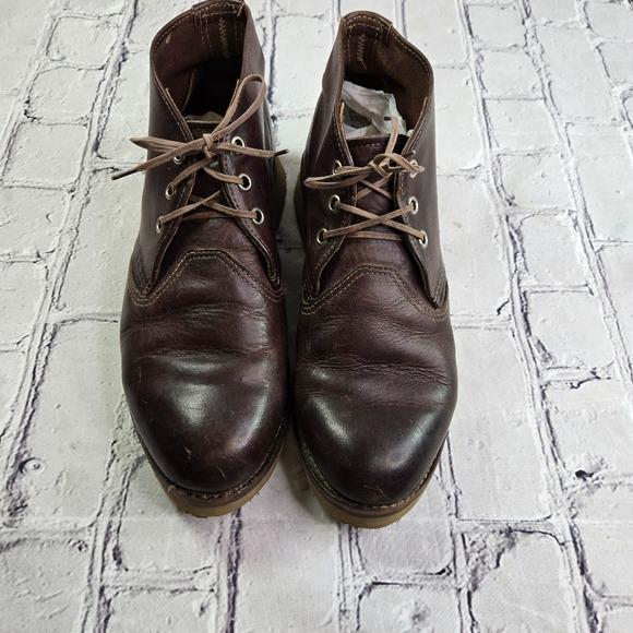 Vtg Red Wing heritage 3141 brown leather low ankle work prison chukka boots Men main image 4