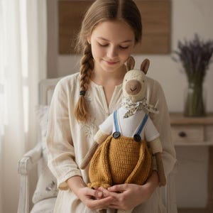 Haakpatroon boho lama amigurumi | Pluche decor in Provençaalse stijl (pdf-download)