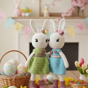 Easter Bunny Amigurumi Crochet Pattern | DIY Toy (PDF Pattern)