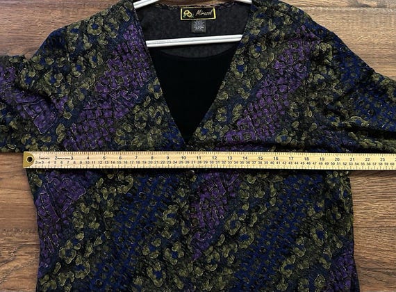 Vintage 90s Mirasol Abstract Print Button Front B… - image 5