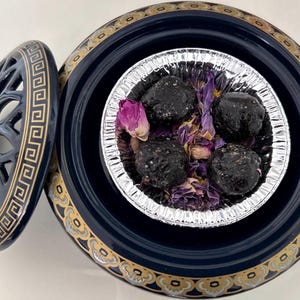 Egyptian Kyphi Resin Incense Pearls | Frankincense Myrrh Ritual Blend