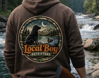 Camo Local Boy PNG Bundle, Vintage Southern Hunting Dog Outfitters Design, Retro Camouflage Country Boy Badge, Outdoor Lifestyle
