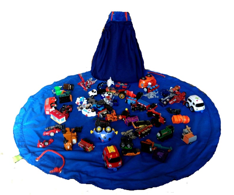 Blocks Mat Bag Kids Block Storage Bag 2 Layered Cotton Etsy