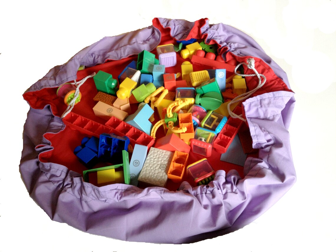 Bag Playmat Pattern Drawstring Bag Mat Tutorial DIY Block Etsy