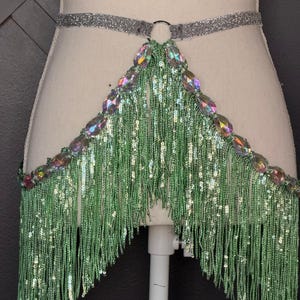 Rhinestone Fringe Belts - Etsy display picture 2