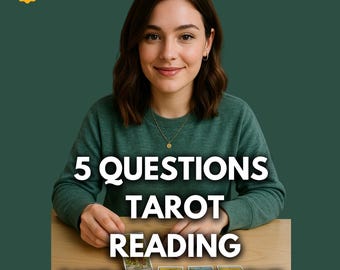 Lettura dei tarocchi a 5 domande, lettura nello stesso giorno, lettura rapida dei tarocchi, intuizione psichica, lettura a risposta rapida, lettura telepatica, consulenza psichica