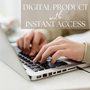 digital product for instant access - download link to Canva template
