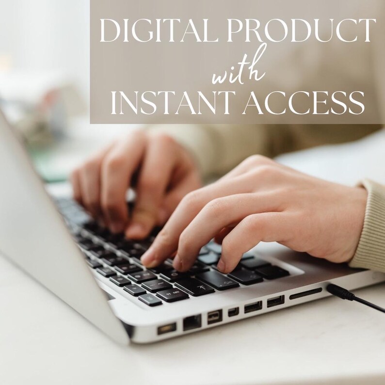 digital product for instant access - download link to Canva template
