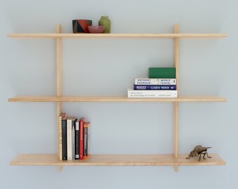 Maple Shelving Unit Wall Hanging with Round Edges