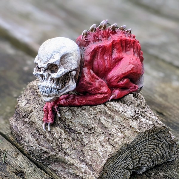 Necromancer Bone Minion Wearable Sculpture from Guild Wars 2 Sylvari Skull Monster Cosplay Pet