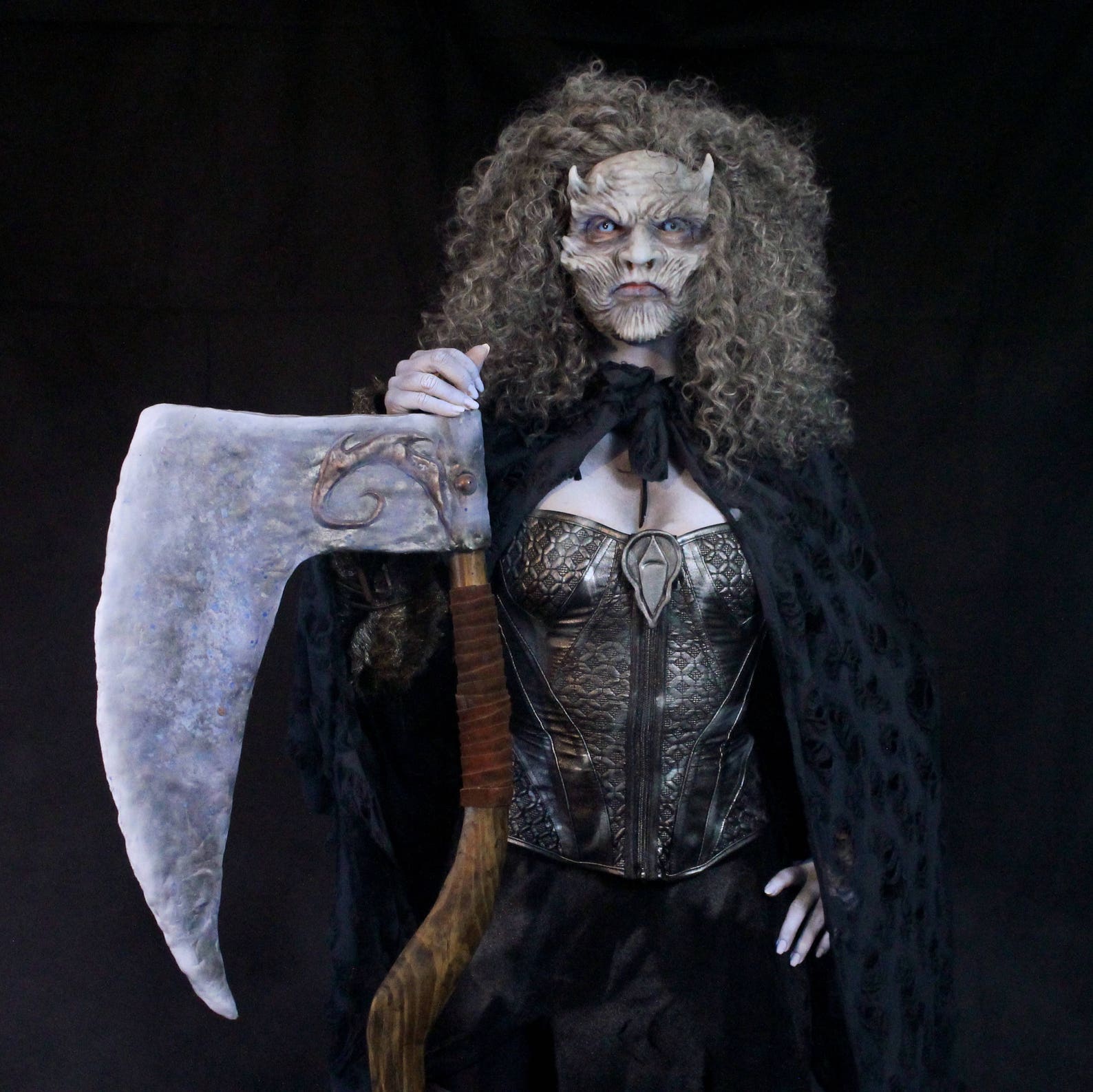 Night Queen Demon Silicone Half Mask Female Fit Etsy