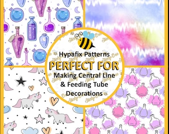 Tubie Tape 4x10" | Potion Unicorn Vol 3 | Medical Dressing | Picc Line | Feeding Tube | NG Tube | Medical Tape | Breathing Tube | Chemo Port