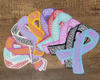 Customizable Awareness Ribbon Sticker | Awareness Ribbon Sticker | Chronic Illness Awareness Ribbon | Chronic Illness Gift | Cancer Gift