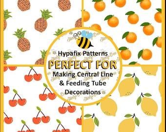 Tubie Tape 4x10" | Fruit Vol 9 | Central Line Dressing | NG Tube | Picc Line | Feeding Tube | Medical Tape | Breathing Tube | Chemo Port